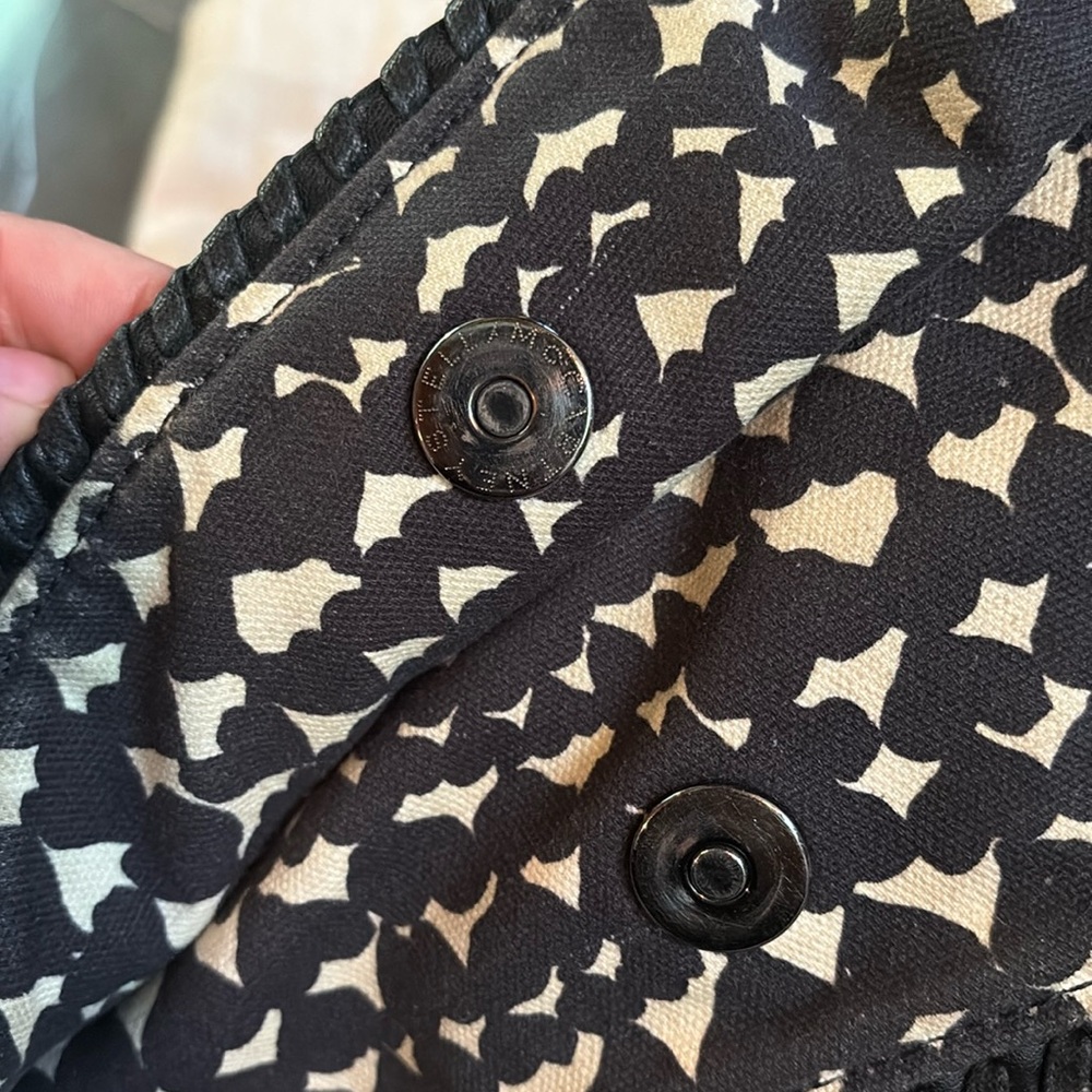 Stella McCartney Falabella in Cream, Black Hearts Canvas, 2014 limited run - Picture 13 of 17